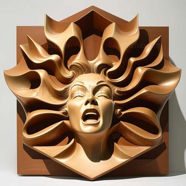 3D model Judy Chicago American artist (STL)